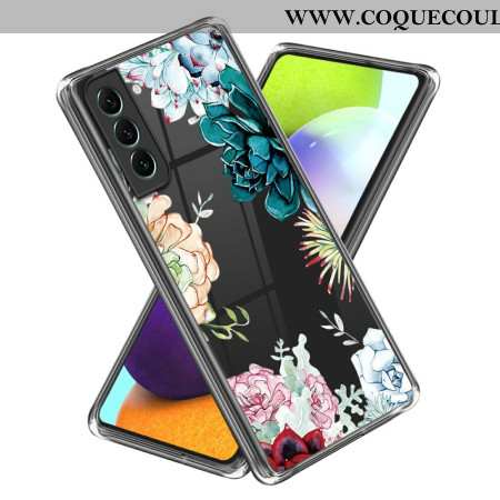 Coque Samsung Galaxy S24 5G Transparente Florale