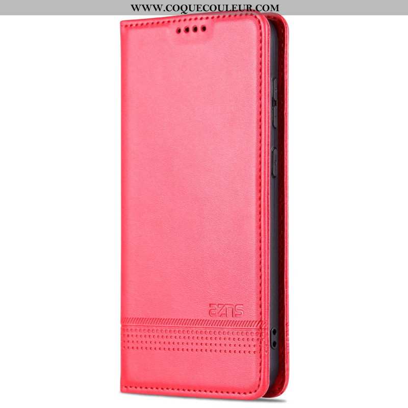 Flip Cover Samsung Galaxy S24 5G Effet Cuir AZNS