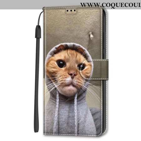 Housse Samsung Galaxy S24 5G Yo Cat avec Lanière