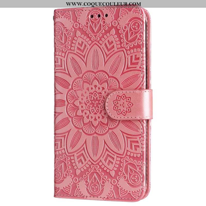 Housse Samsung Galaxy S245G Mandala Flamboyant à Lanière