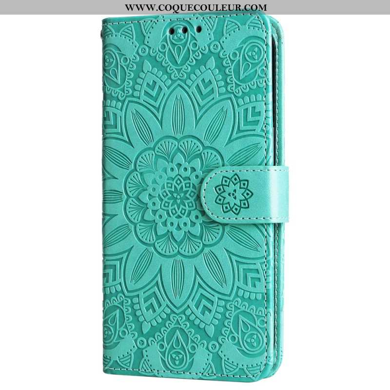 Housse Samsung Galaxy S245G Mandala Flamboyant à Lanière