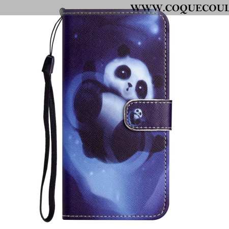 Housse Samsung Galaxy S24 5G Panda Space à Lanière