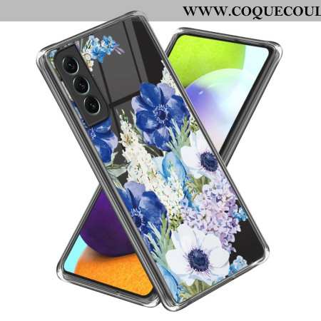 Coque Samsung Galaxy S24 5G Transparente fleurs