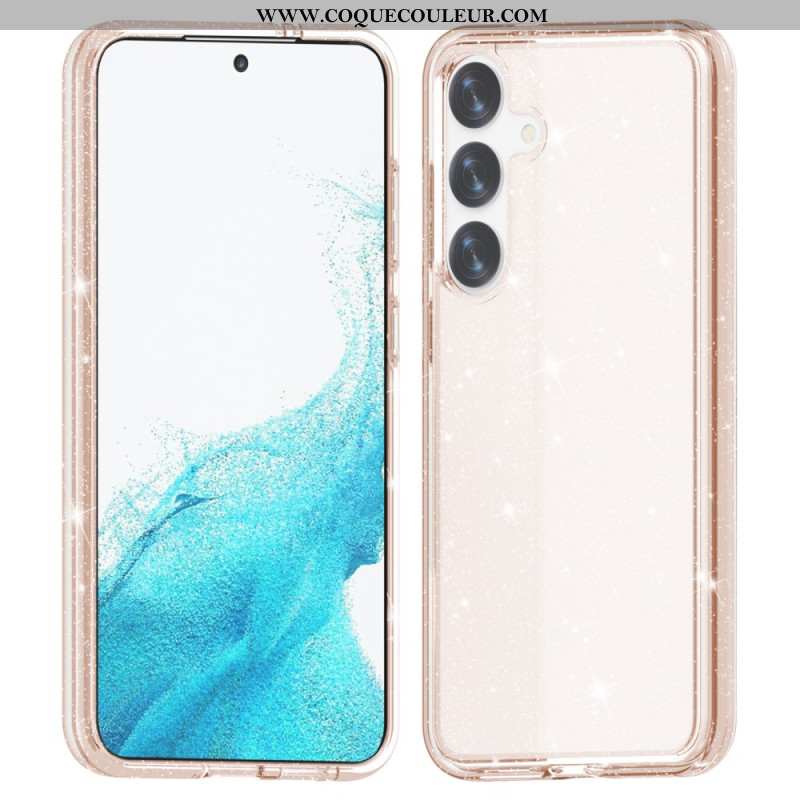 Coque Samsung Galaxy S24 5G Translucide Pailletée