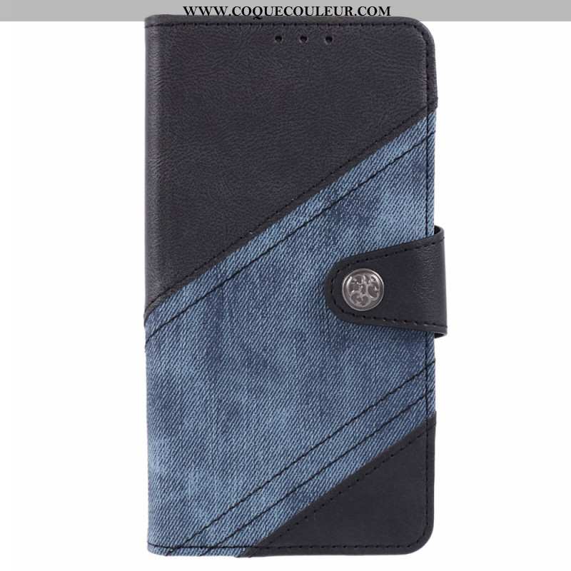 Housse Samsung Galaxy S24 5G Style Jeans Bicolore