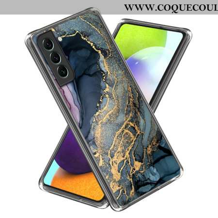 Coque Samsung Galaxy S24 5G Motif Marbre Abstrait Doré