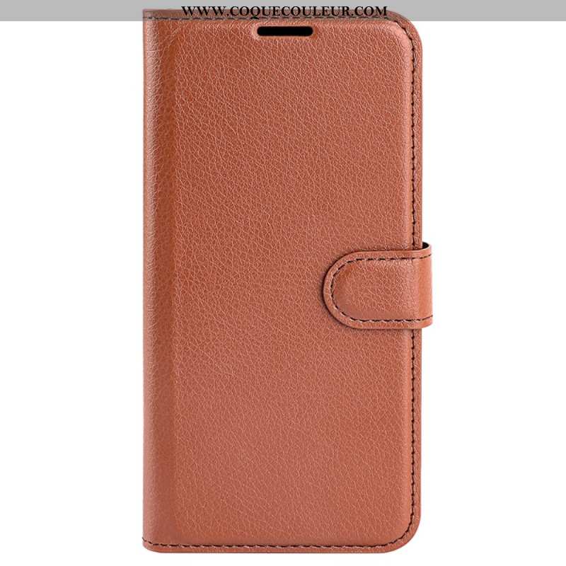 Housse Samsung Galaxy S24 5G Simili Cuir Litchi