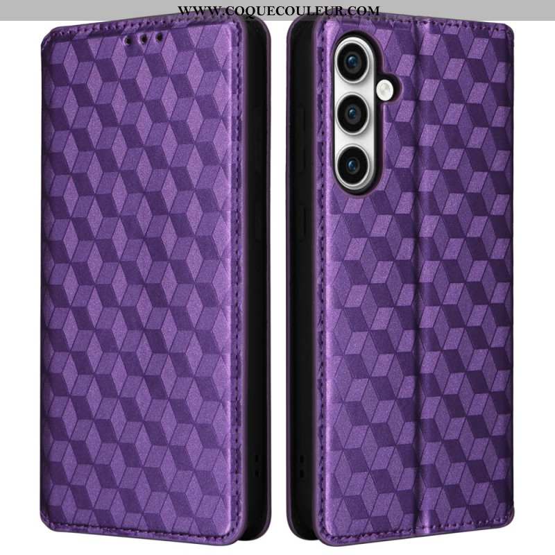 Flip Cover Samsung Galaxy S24 FE Motif Losanges