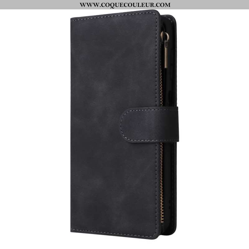 Housse Samsung Galaxy S24 FE Portefeuille Design Cuir