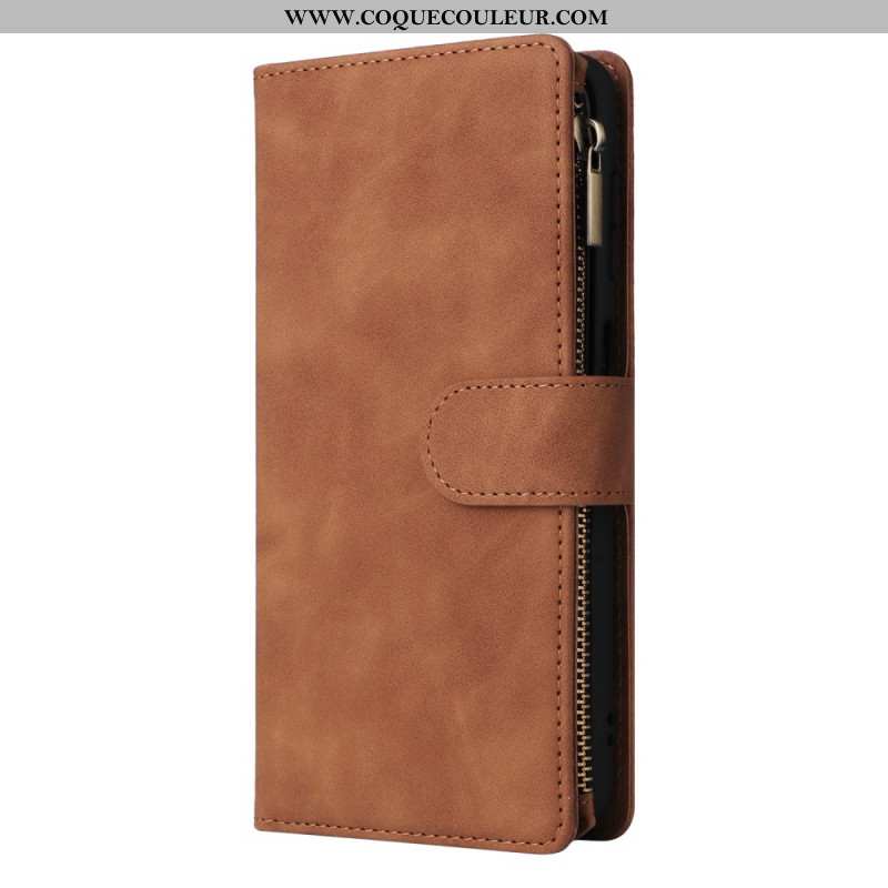 Housse Samsung Galaxy S24 FE Portefeuille Design Cuir