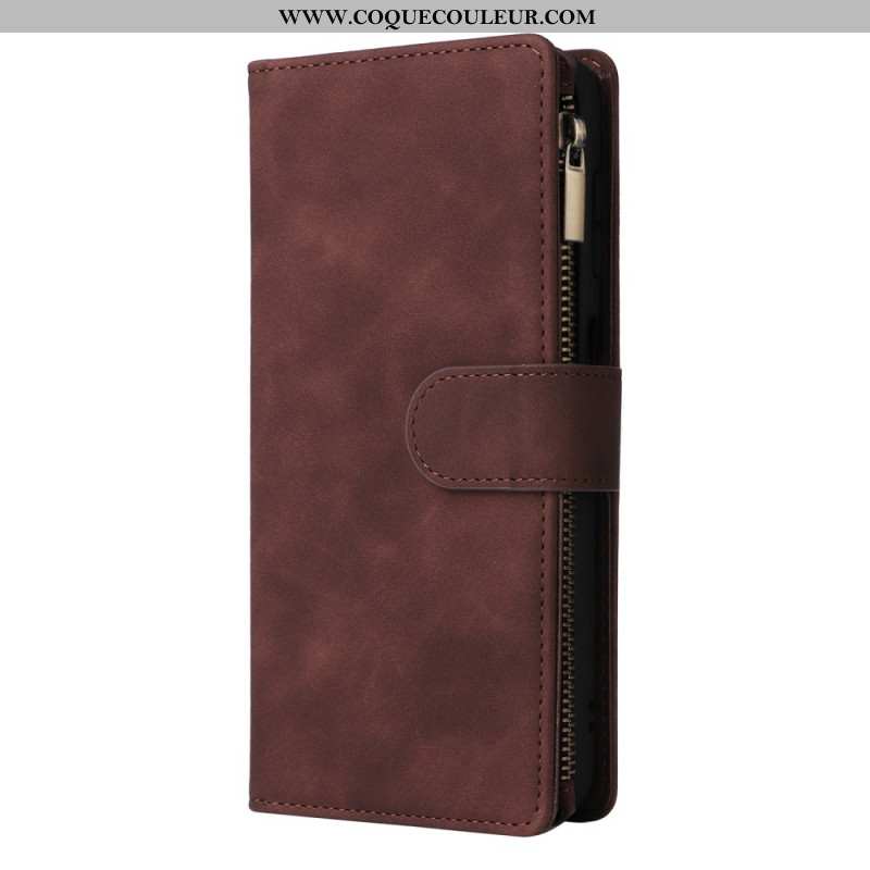 Housse Samsung Galaxy S24 FE Portefeuille Design Cuir