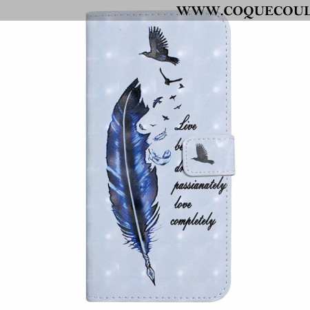 Housse Samsung Galaxy S24 FE Plume Bleue