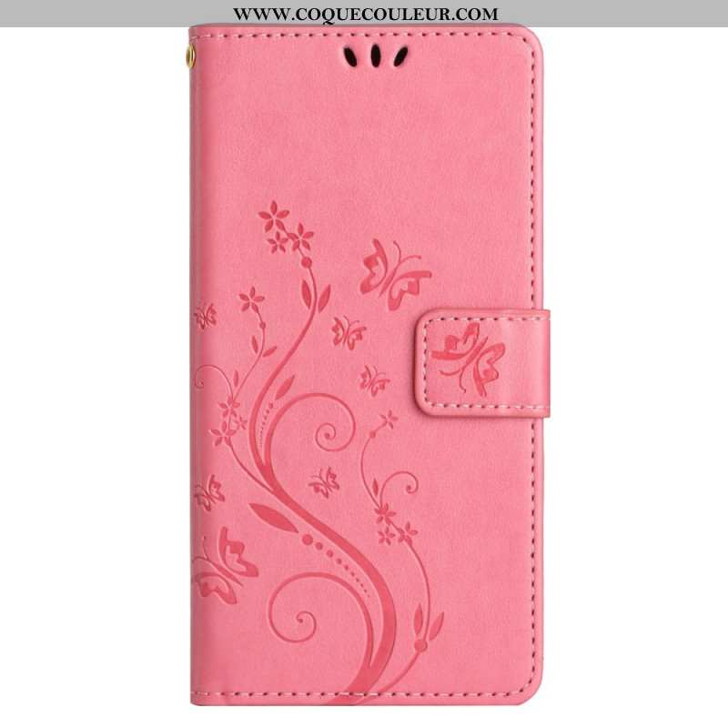 Housse Samsung Galaxy S24 FE Motif de Papillons et Fleurs