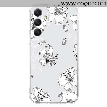 Coque Samsung Galaxy S24 FE Fleurs Blanches