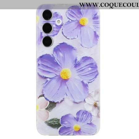 Coque Samsung Galaxy S24 FE Fleurs Pourpres