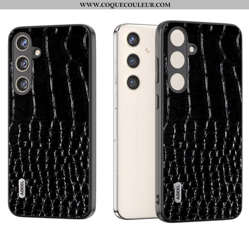 Coque Samsung Galaxy S24 Plus 5G Série Texture Crocodile ABEEL