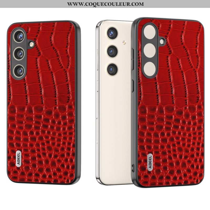 Coque Samsung Galaxy S24 Plus 5G Série Texture Crocodile ABEEL