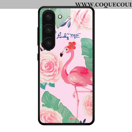 Coque Samsung Galaxy S24 Plus 5G Verre Trempé Flamant Rose