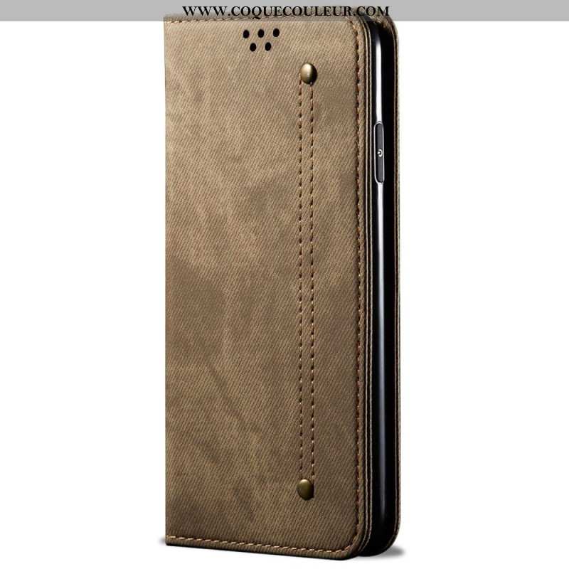 Flip Cover Samsung Galaxy S24 Plus 5G Texture Jeans