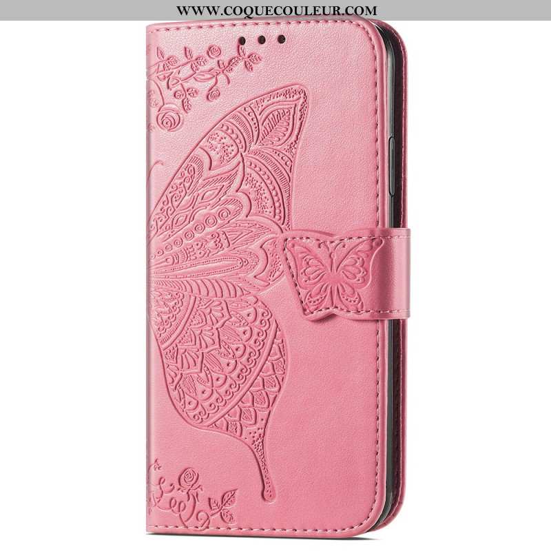 Housse Samsung Galaxy S24 Plus 5G Papillon Baroque