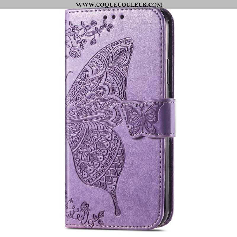 Housse Samsung Galaxy S24 Plus 5G Papillon Baroque