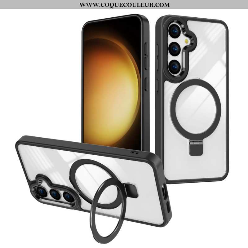 Coque Samsung Galaxy S24 Plus 5G transparente Compatible MagSafe avec Support