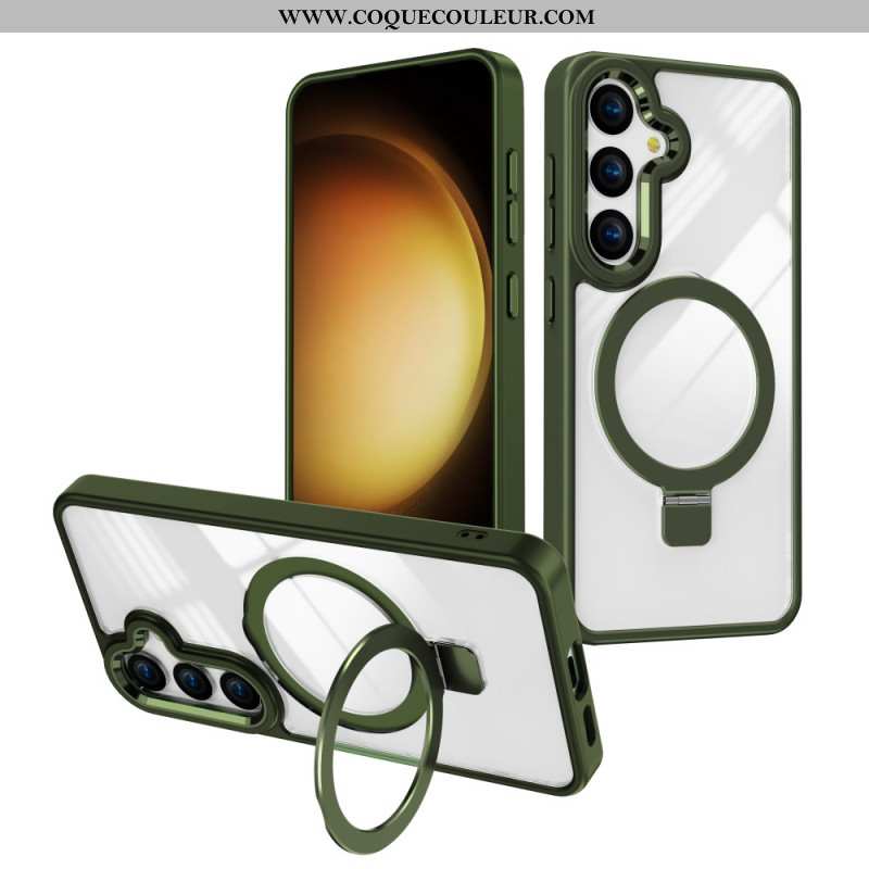 Coque Samsung Galaxy S24 Plus 5G transparente Compatible MagSafe avec Support