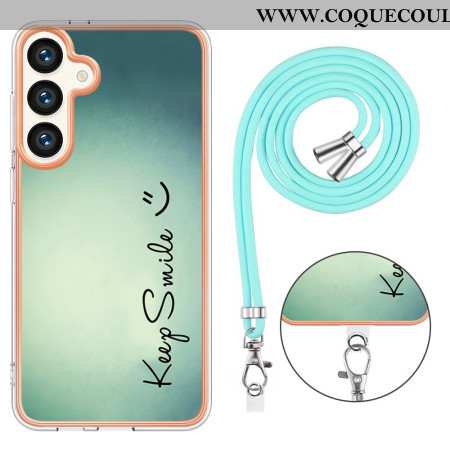 Coque à Cordon Samsung Galaxy S24 Plus 5G Keep Smile