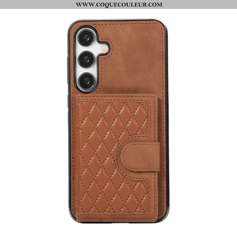 Coque Samsung Galaxy S24 Plus 5G avec Porte-Cartes Support et Bandoulière