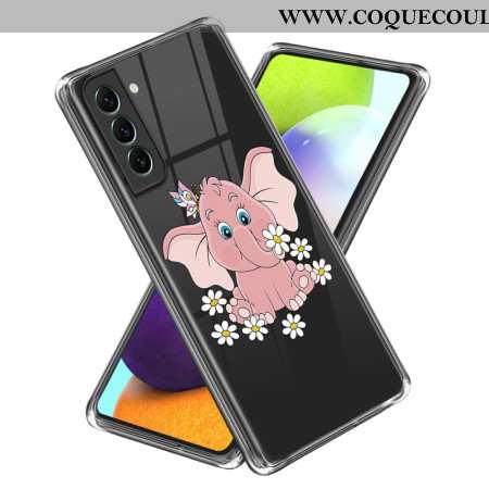 Coque Samsung Galaxy S24 Plus 5G Éléphant Rose