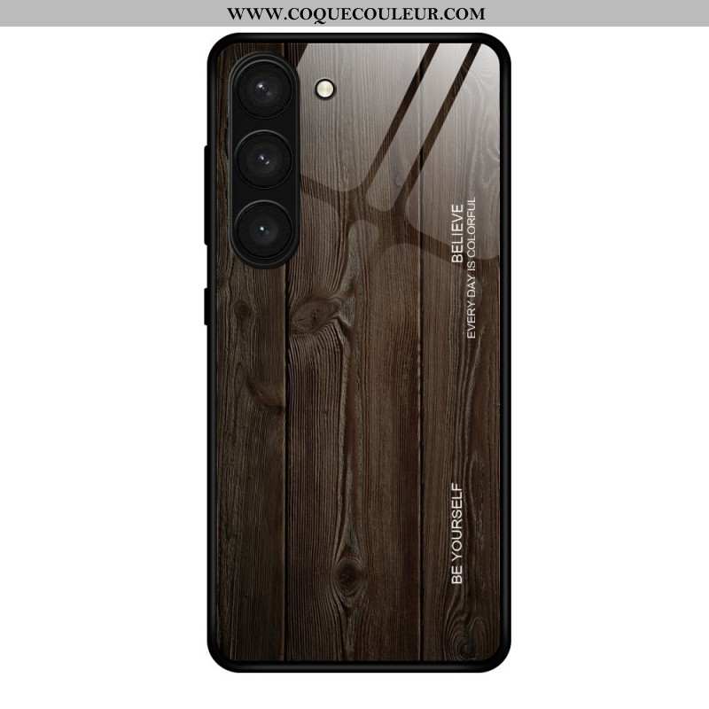 Coque Samsung Galaxy S24 Plus 5G Verre Trempé Bois