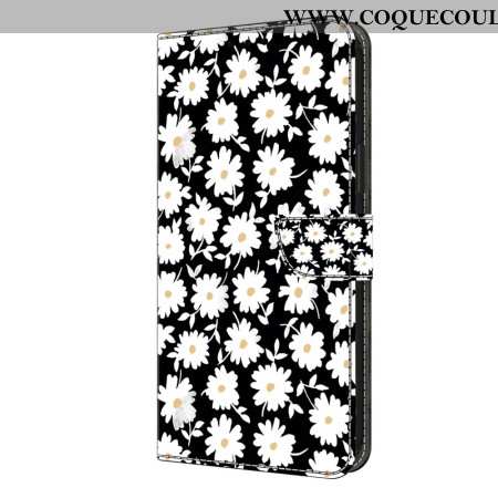 Housse Samsung Galaxy S24 Plus 5G Motif Floral à Lanière