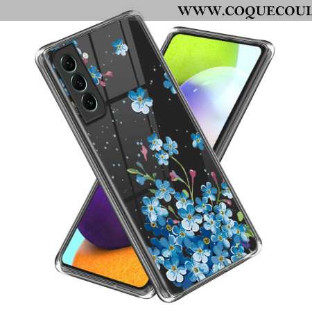 Coque Samsung Galaxy S24 Plus 5G Fleurs Bleues