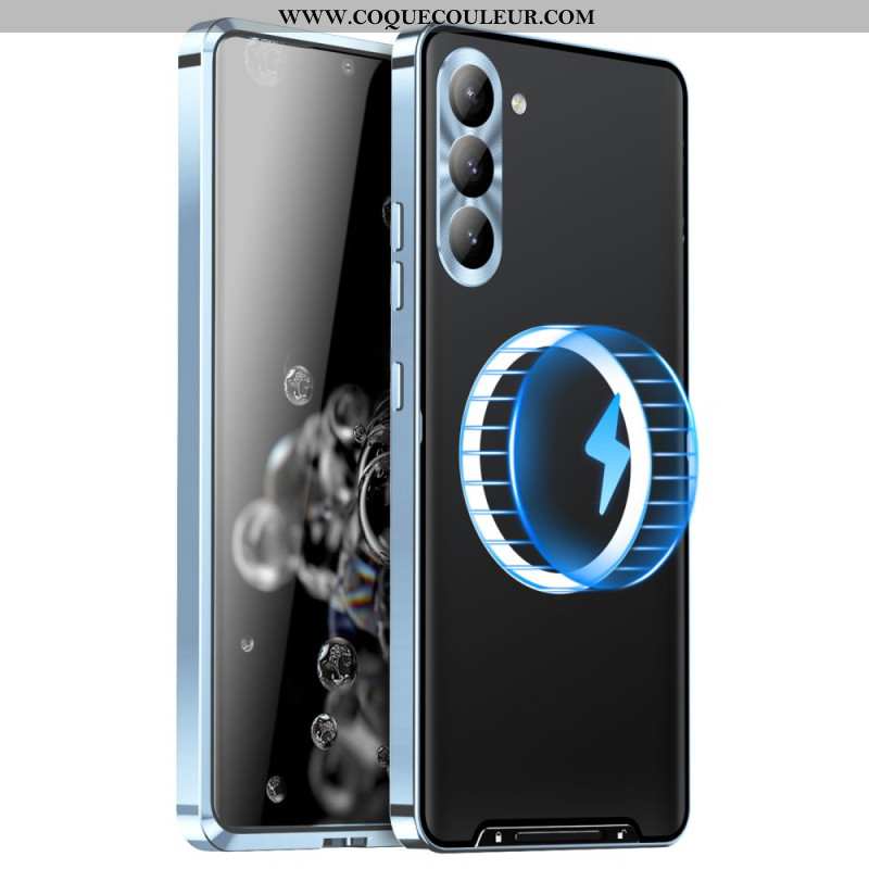 Coque Samsung Galaxy S24 Plus 5G avec Protection de Lentilles et Cadre Magnétique