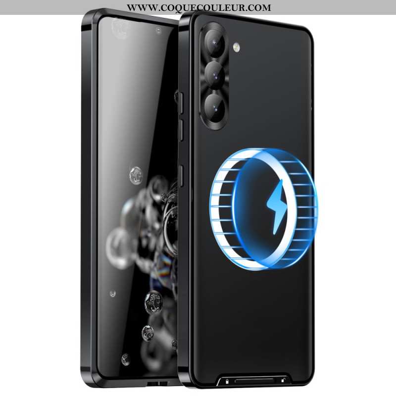 Coque Samsung Galaxy S24 Plus 5G avec Protection de Lentilles et Cadre Magnétique