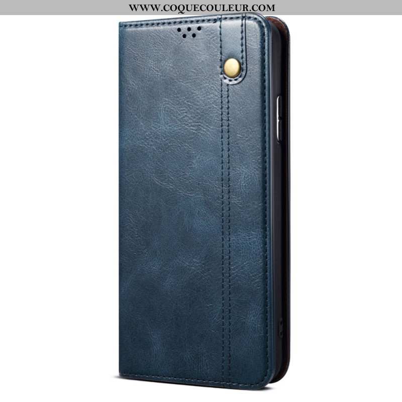 Flip Cover Samsung Galaxy S24 Plus 5G Simili Cuir Ciré