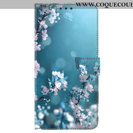 Housse Samsung Galaxy S24 Plus 5G Motif de Fleurs de Prunier