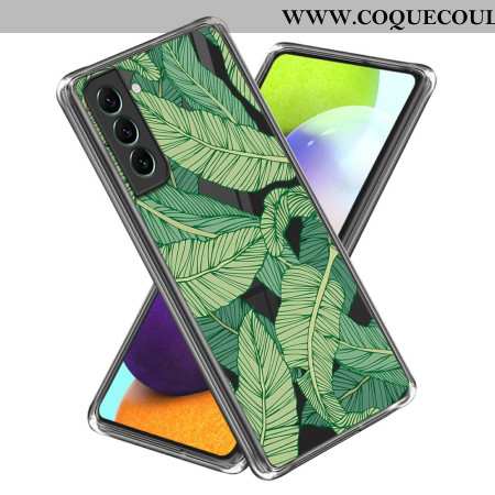 Coque Samsung Galaxy S24 Plus 5G Feuilles Vertes