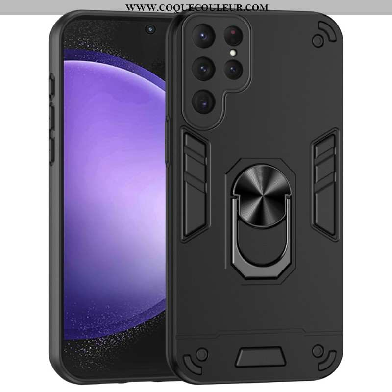 Coque Samsung Galaxy S24 Ultra 5G avec Anneau-Support Magnétique