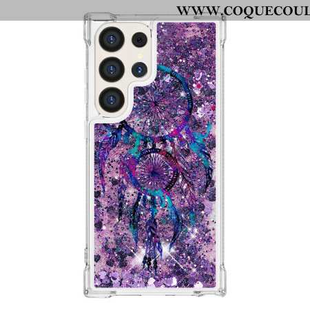 Coque Samsung Galaxy S24 Ultra 5G Paillettes Attrape Rêves