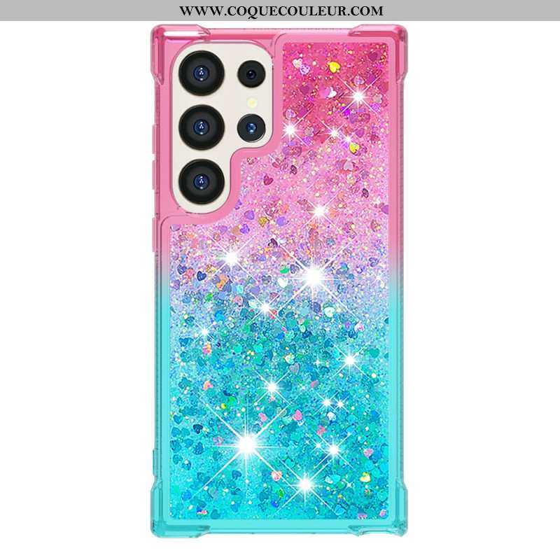 Coque Samsung Galaxy S24 Ultra 5G Paillettes Liquides