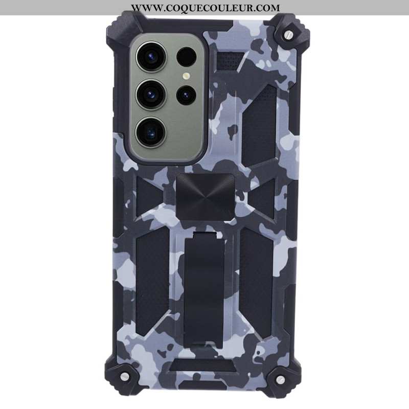 Coque Samsung Galaxy S24 Ultra avec Support Camouflage