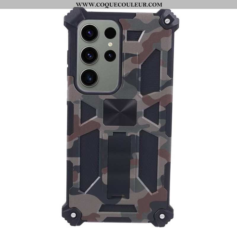 Coque Samsung Galaxy S24 Ultra avec Support Camouflage