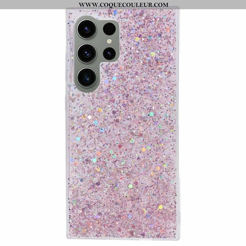 Coque Samsung Galaxy S24 Ultra 5G Paillettes Élégantes