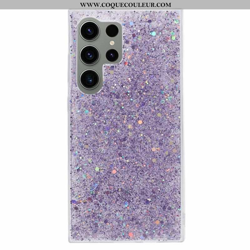 Coque Samsung Galaxy S24 Ultra 5G Paillettes Élégantes