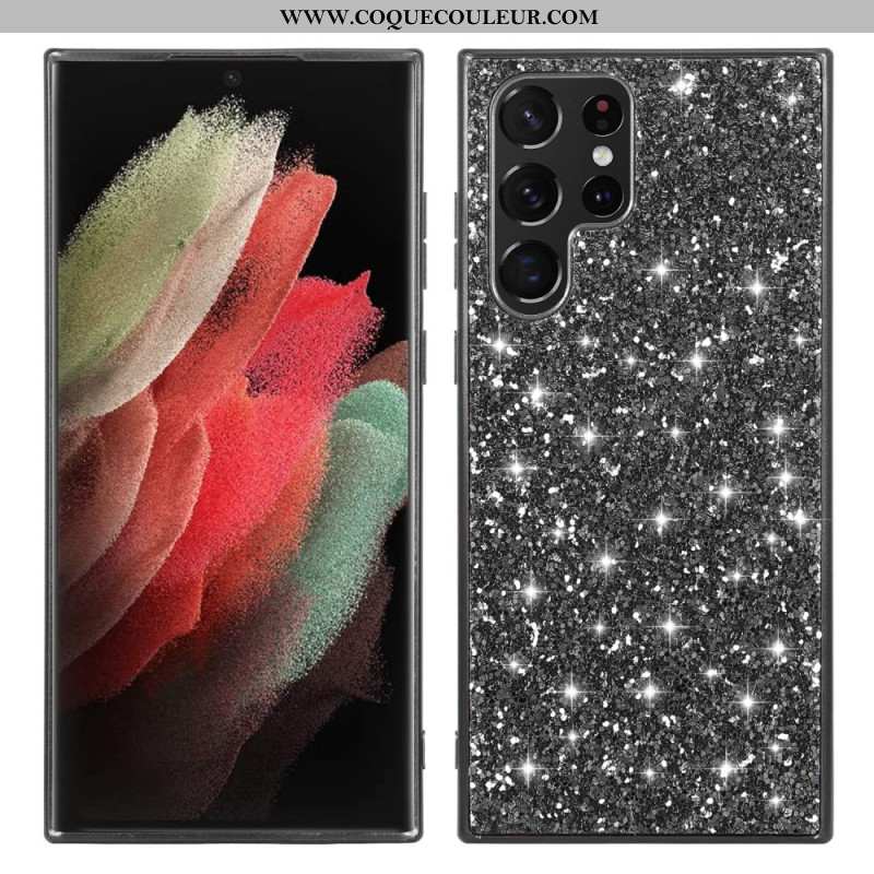 Coque Samsung Galaxy S24 Ultra 5G Paillettes Éclatantes