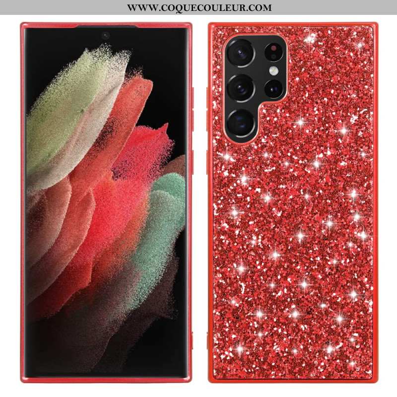 Coque Samsung Galaxy S24 Ultra 5G Paillettes Éclatantes