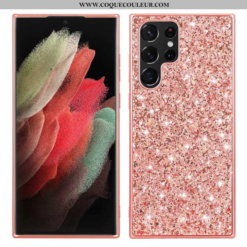 Coque Samsung Galaxy S24 Ultra 5G Paillettes Éclatantes