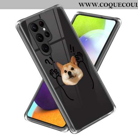 Coque Samsung Galaxy S24 Ultra 5G Chien Haut les Pattes