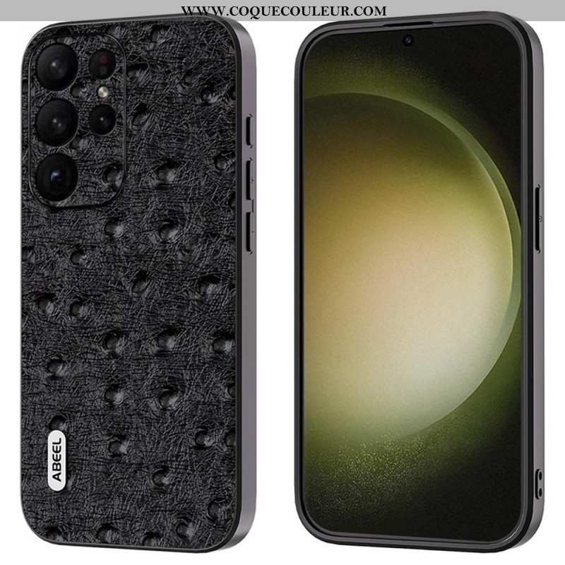 Coque Samsung Galaxy S24 Ultra 5G Texture Autruche ABEEL